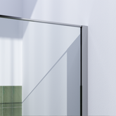 BRAUER Chrome Frame Inloopdouche set 1 helder glas 90x200 met muurprofiel en lijst rondom chroom